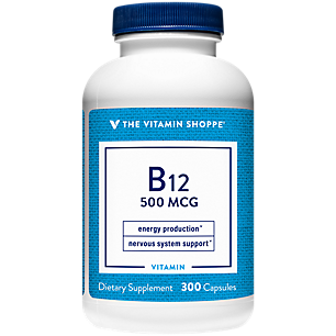 Vitamin B12 - Energy Production & Nervous System Support - 500 MCG (300 Capsules)