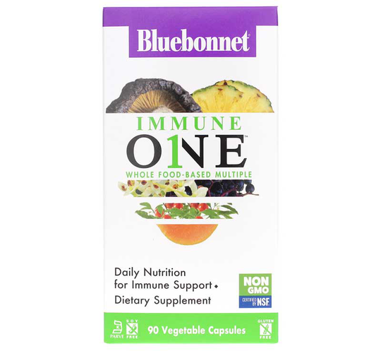 Bluebonnet Immune One Whole Food-Based Multiple, 90 Veg Capsules