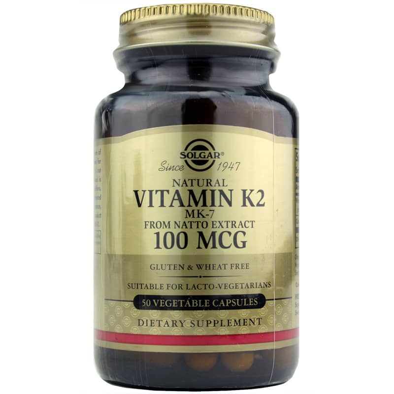 Solgar Vitamin K2 Mk-7 100 Mcg 50 Veg Capsules