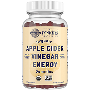 Organic Apple Cider Vinegar Energy Gummies with Vitamin B12 - Boost Energy & Sharpen Focus (63 Gummies)
