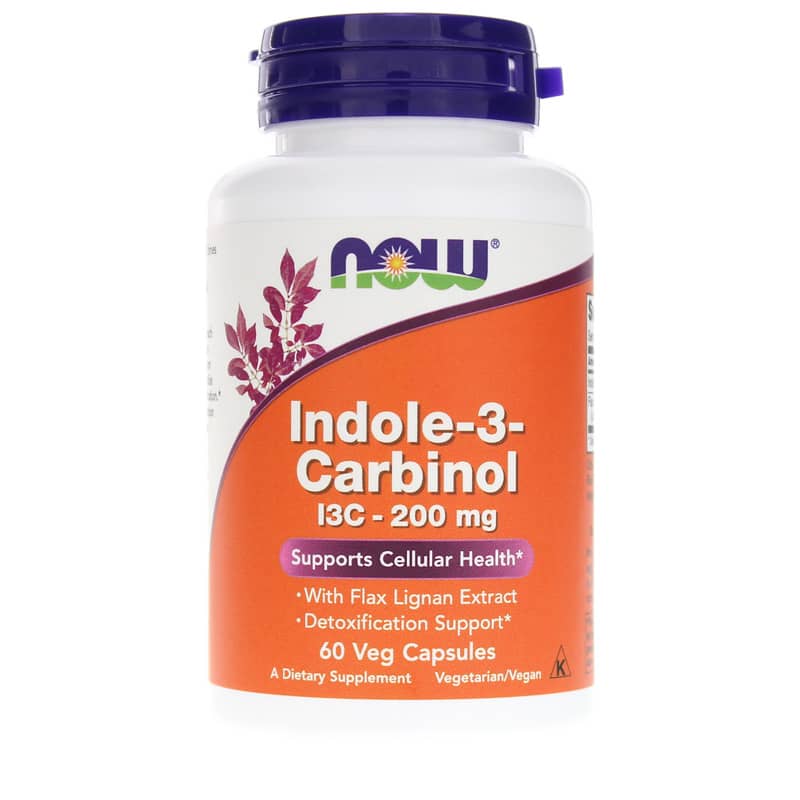 NOW Foods Indole-3-Carbinol I3C 200 Mg 60 Veg Capsules