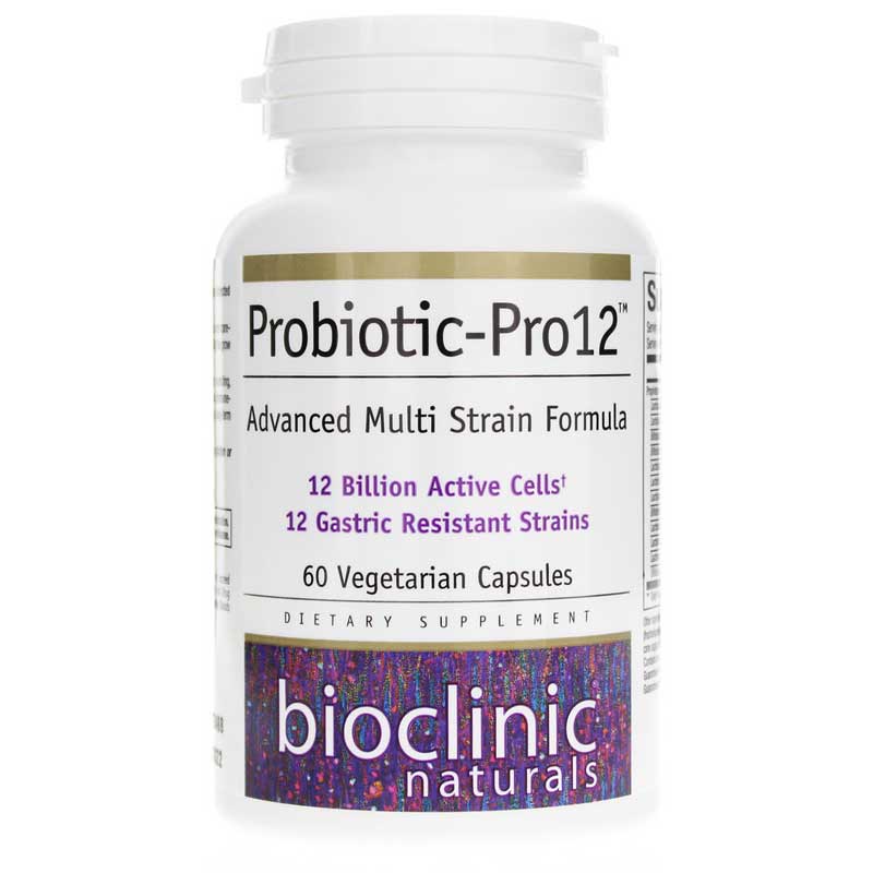 Bioclinic Naturals Probiotic-Pro12 Advanced Multi Strain Formula 60 Veg Capsules