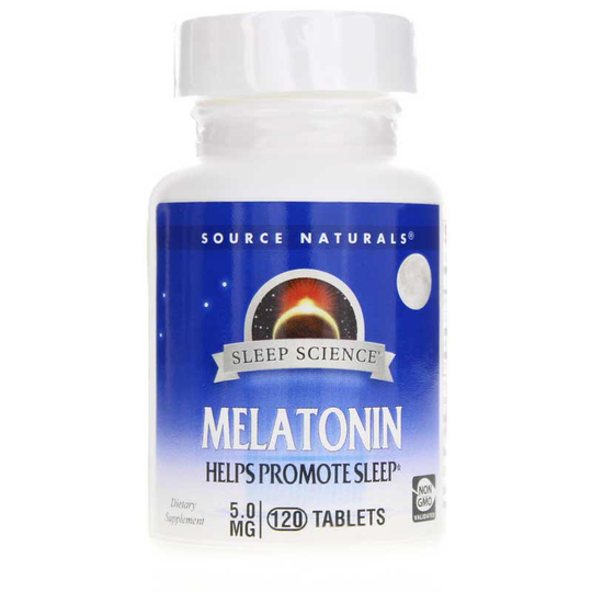 Source Naturals Sleep Science Melatonin 5 Mg Tablets 120 Tablets