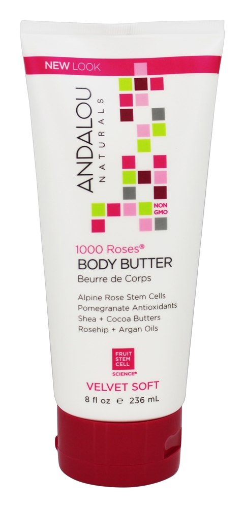 Andalou Naturals - Velvet Soft Body Butter 1000 Roses - 8 oz.