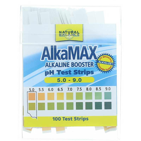 Natural Balance AlkaMax Alkaline Booster pH Test Strips 100 Strips