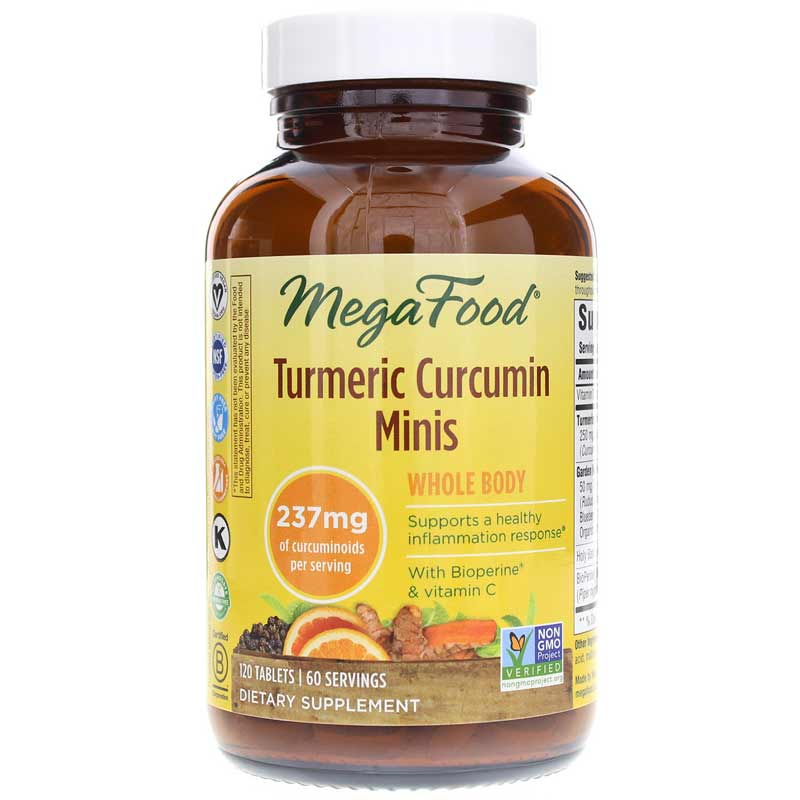 Megafood Turmeric Curcumin Minis 120 Tablets