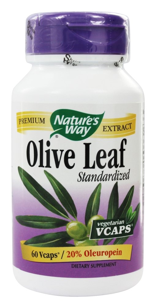 Nature's Way - Standardized Olive Leaf 20 - 60 Vegetarian Capsules