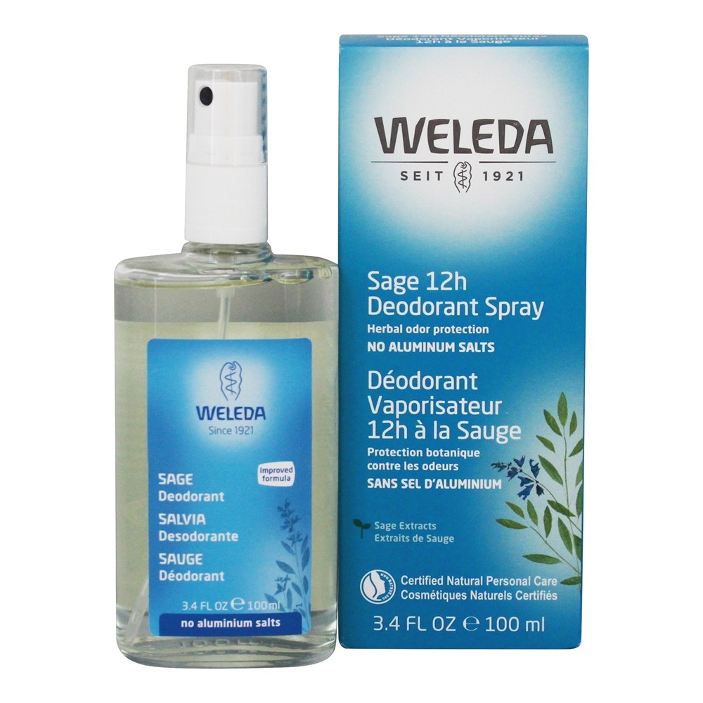 Weleda - 12h Deodorant Spray Sage Extracts - 3.4 fl. oz.