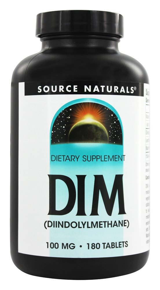Source Naturals - DIM Diindolylmethane 100 mg. - 180 Tablets