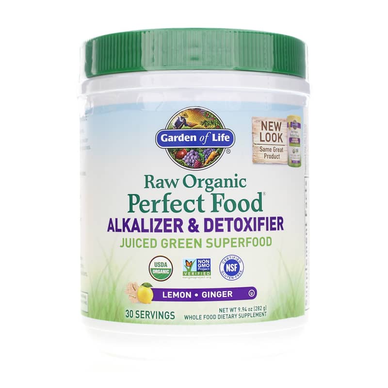 Garden of Life Raw Organic Perfect Food Alkalizer & Detoxifier Green Powder 9.94 Oz