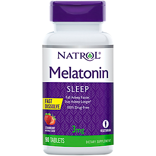 Advanced Melatonin - Fast Dissolve - Strawberry - 3 MG (90 Tablets)