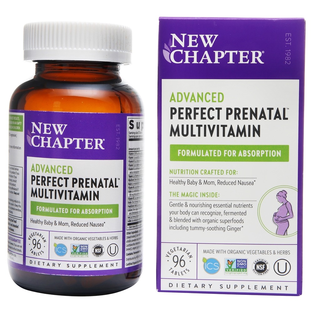 New Chapter - Advanced Perfect Prenatal Multivitamin - 96 Vegetarian Tablets