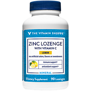 Zinc Lozenge with Vitamin C - Immune Support - Lemon (90 Lozenges)