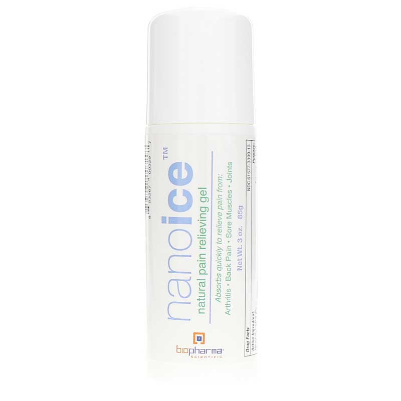 Biopharma NanoIce Natural Pain Relieving Gel 3 Oz