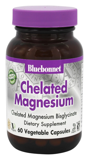 Bluebonnet Nutrition - Chelated Magnesium - 60 Vegetable Capsule(s)