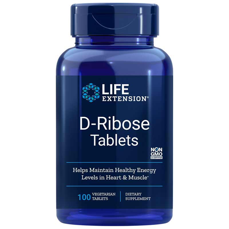 Life Extension D-Ribose Tablets 100 Veg Tablets