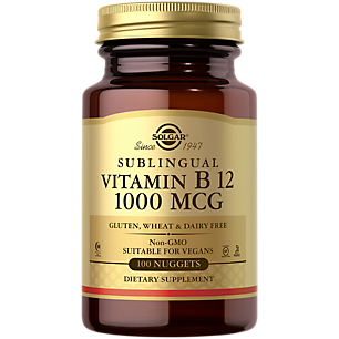 Vitamin B12 - Sublingual - 1,000 MCG (100 Nuggets)