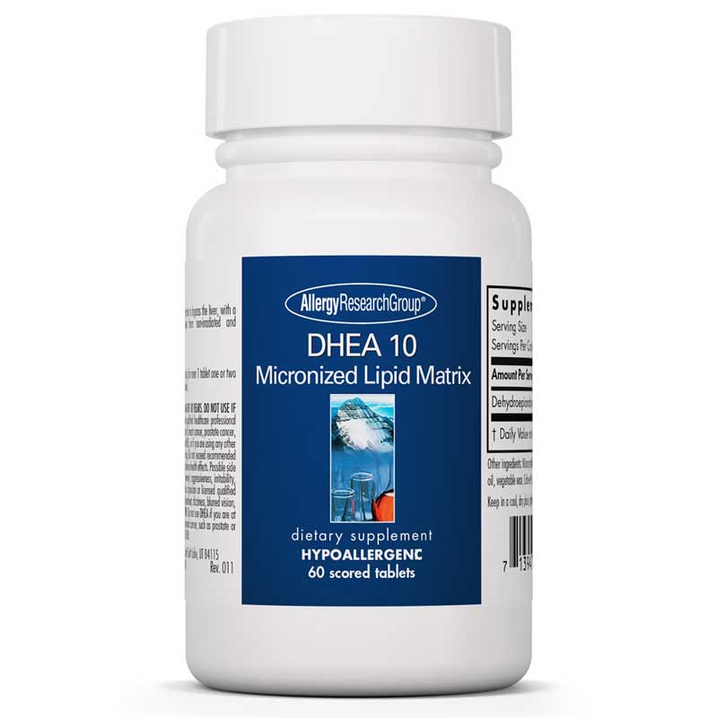 Allergy Research Group Dhea 10 Mg 60 Tablets