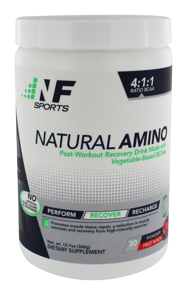 NF Sports - Natural Amino Post-Workout Recovery Drink Fruit Punch - 12.7 oz.