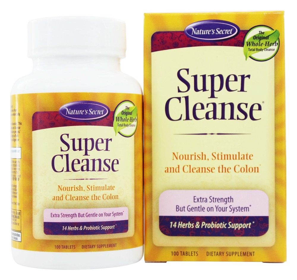 Nature's Secret - Super Cleanse - 100 Tablets