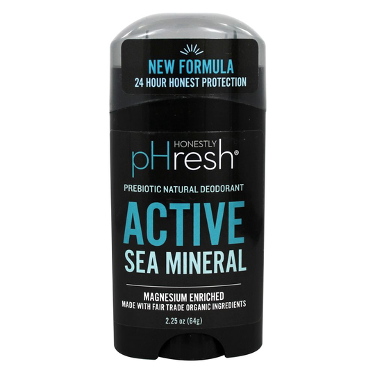 Honestly pHresh - Aluminum Free Prebiotic Natural Men's Deodorant Active Sea Mineral - 2.25 oz.