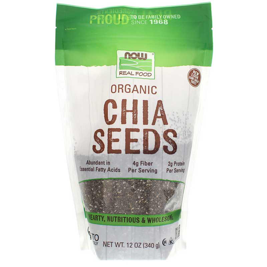 NOW Foods Organic Chia Seeds 12 Oz