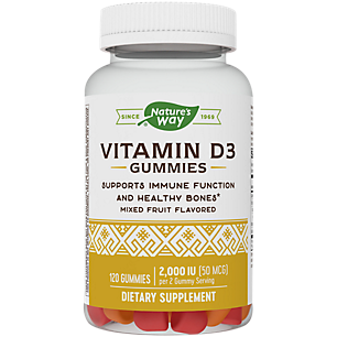 Vitamin D3 Gummies - Supports Immune Function & Healthy Bones - Mixed Fruit (120 Gummies)