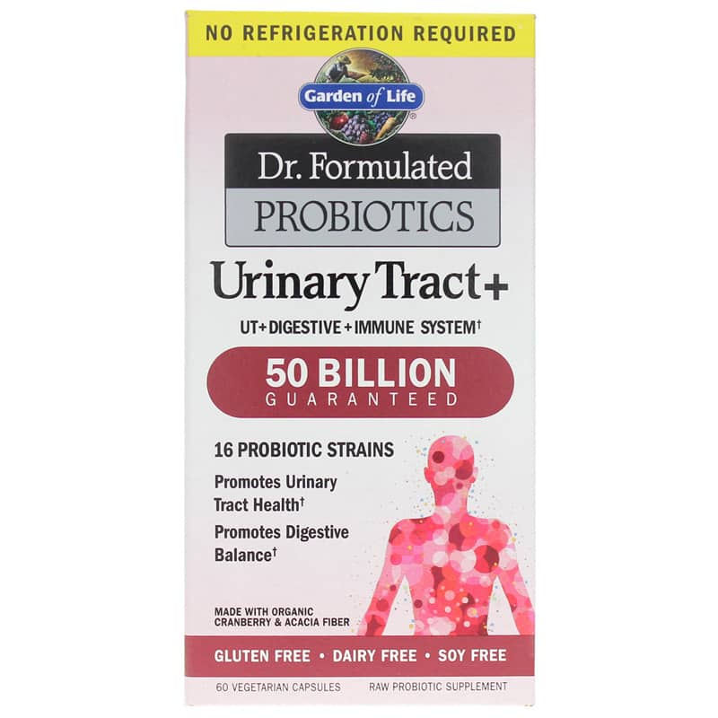 Garden of Life Dr. Formulated Probiotics Urinary Tract + Shelf-Stable 60 Veg Capsules