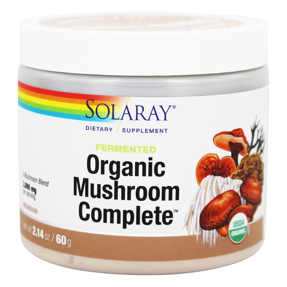 Solaray - Organic Fermented Mushroom Complete Powder - 2.14 oz.