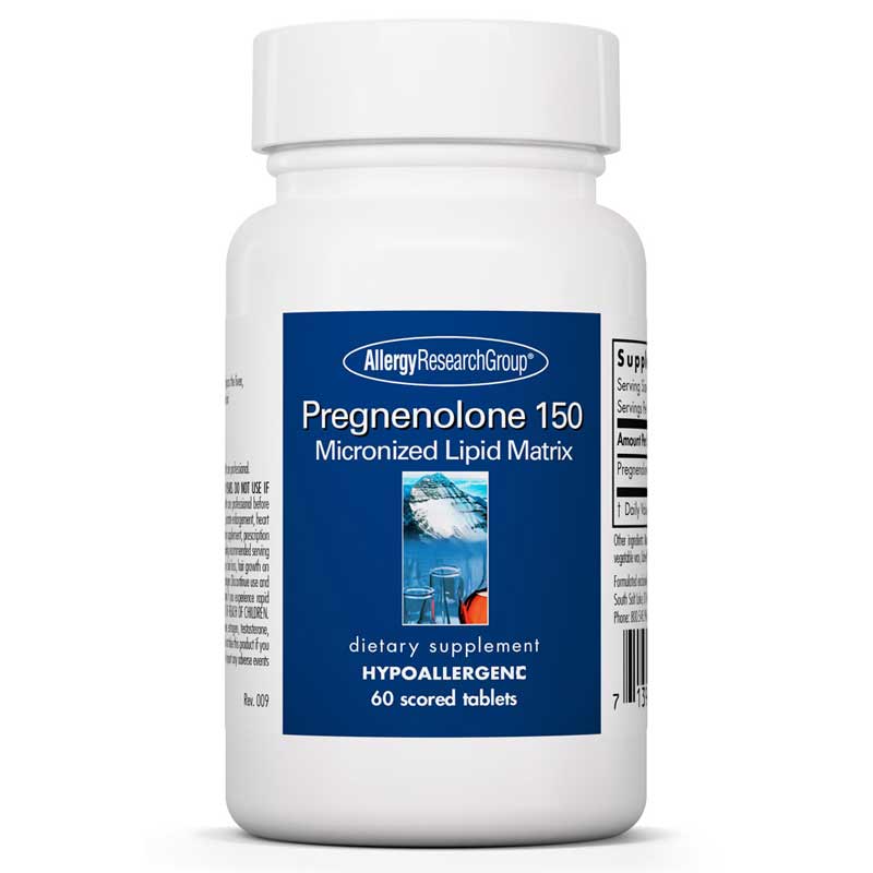 Allergy Research Group Pregnenolone 150 Mg 60 Tablets