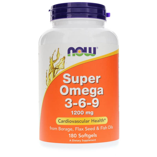 NOW Foods Super Omega 3-6-9 1200 Mg 180 Softgels