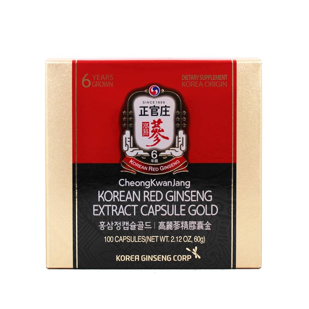 Korea Ginseng Corp - Korean Red Ginseng Extract Capsule Gold - 100 Capsules
