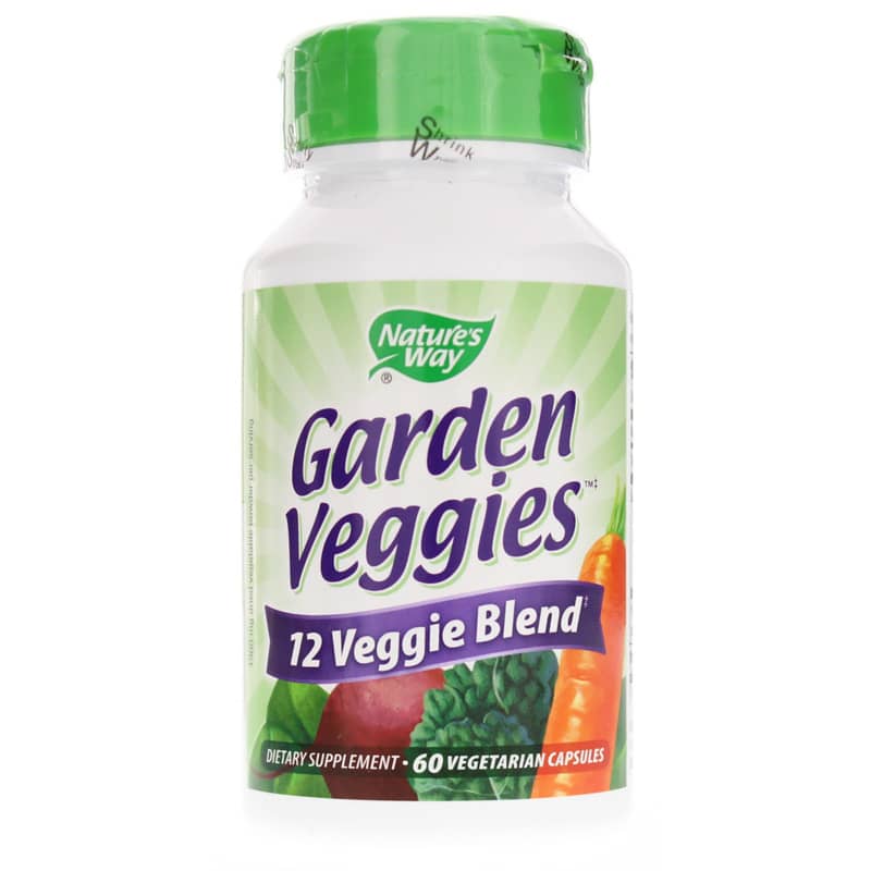 Natures Way Garden Veggies 12 Veggie Blend 60 Veg Capsules
