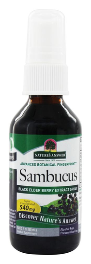 Nature's Answer - Sambucus Black Elder Berry Extract Spray - 2 fl. oz.