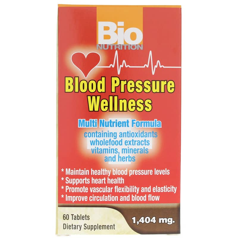 Bio Nutrition Blood Pressure Wellness 60 Tablets