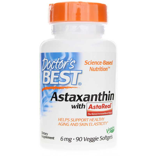 Doctors Best Astaxanthin with AstaReal 6 Mg 90 Veg Softgels