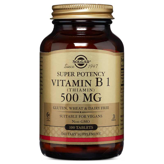 Solgar Vitamin B 1 Thiamin 500 Mg 100 Tablets