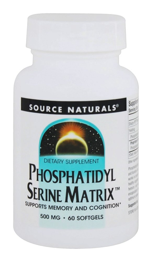 Source Naturals - Phosphatidyl Serine Matrix 500 mg. - 60 Softgels
