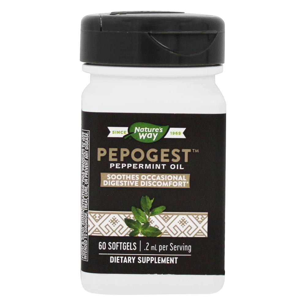 Nature's Way - Pepogest Peppermint Oil - 60 Softgels
