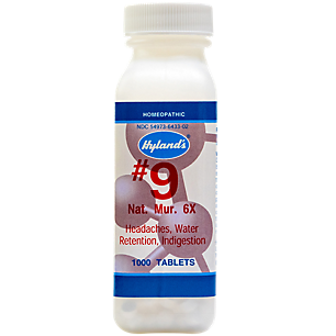 Natrum Muriaticum 6X - Homeopathic Medicine for Headaches, Water Retention & Indigestion (1,000 Tablets)