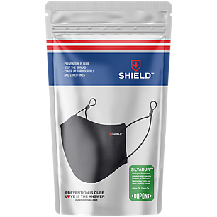 Reusable Protective Face Mask with SILVADUR - Antimicrobial Silver Ions - Lasting Protection & Odor Controlled (1 Mask)