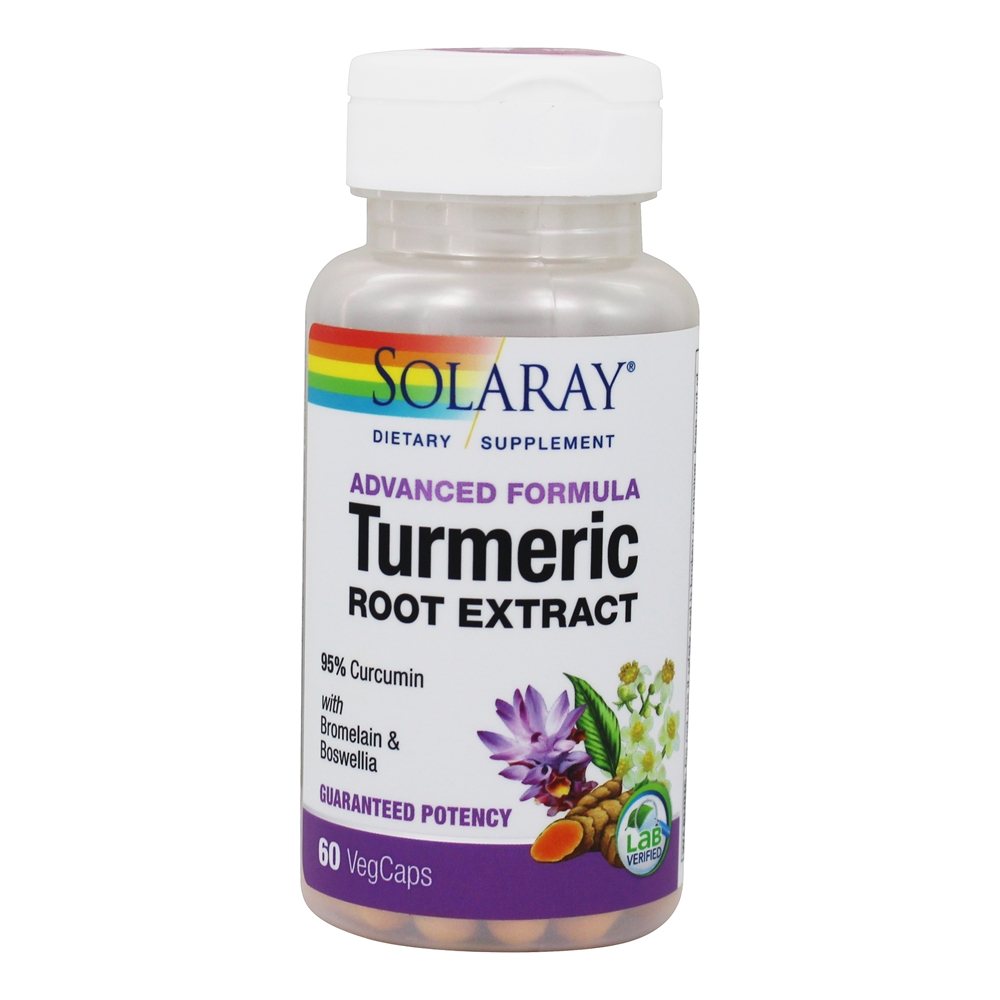 Solaray - Turmeric Special Formula With Bromelain & Boswellia - 60 Capsules