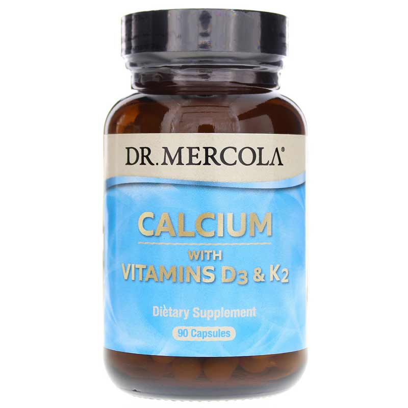 Dr. Mercola Calcium with Vitamins D3 & K2 90 Capsules