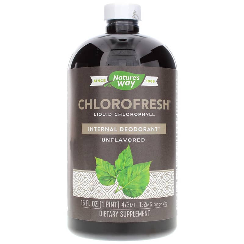 Natures Way Chlorofresh Liquid Chlorophyll Unflavored 16 Oz