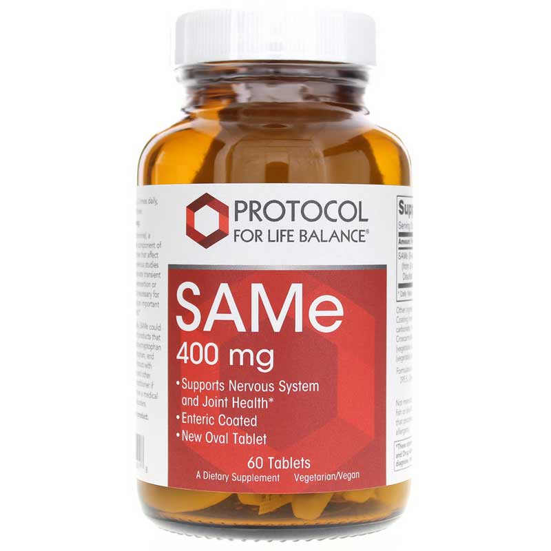 Protocol For Life Balance SAMe 400 Mg 60 Tablets
