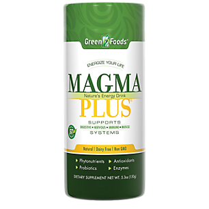 Magma Plus Powder - Nature's Energy Drink - Antioxidants, Enzymes, Probiotics & Phytonutrients (16 Servings)