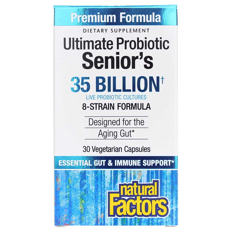 Natural Factors Ultimate Probiotic Senior's 35 Billion 30 Veg Capsules