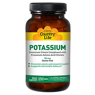 Potassium Citrate Complex with Potassium Amino Acid Chelate - 99 MG (250 Tablets)
