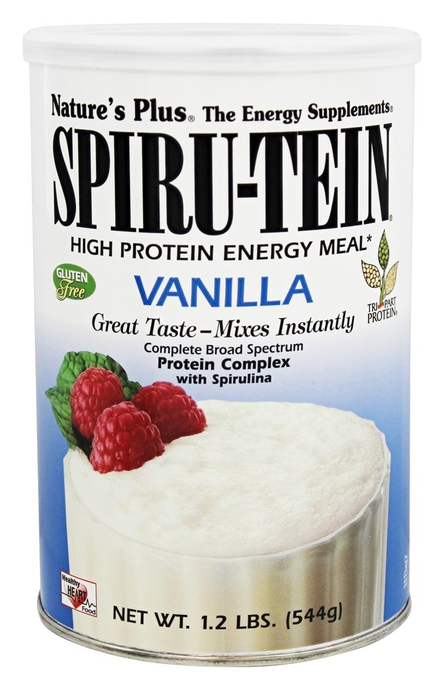 Natures Plus - Spiru-Tein High Protein Energy Meal Vanilla - 1.2 lbs.