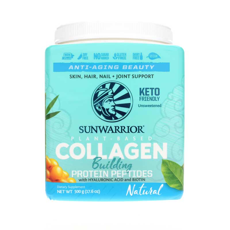 Sunwarrior Collagen Building Protein Peptides Natural 17.6 Oz